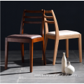 Modern wood Pu chair for restaurant living room